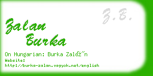 zalan burka business card